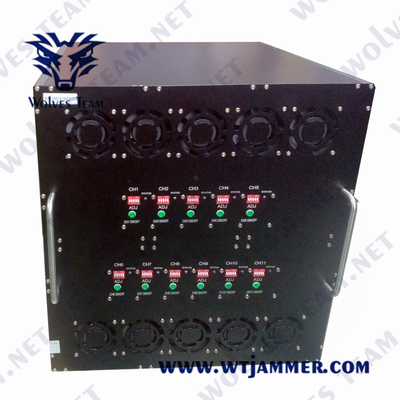 Multi Bands 135-6000Mhz Vehicle Signal Jammer 1000 Meters Range For DDS IED Bomb