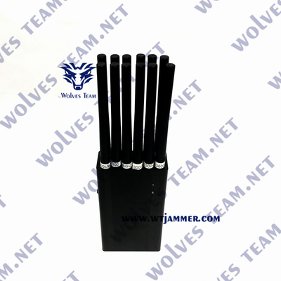 Remote Control Phone Signal Blocker 12 Antennas For 3G 4G 5G WiFi UHF VHF GPS Lojack
