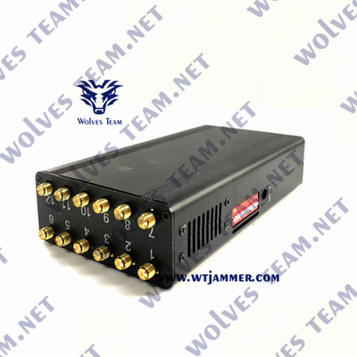 Remote Control Phone Signal Blocker 12 Antennas For 3G 4G 5G WiFi UHF VHF GPS Lojack