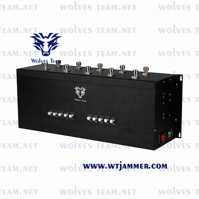 10 Bands Cell Phone Signal Jammer Built In Battery For GSM PCS DCS CDMA 3G 4G 5G