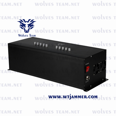 10 Bands Cell Phone Signal Jammer Built In Battery For GSM PCS DCS CDMA 3G 4G 5G