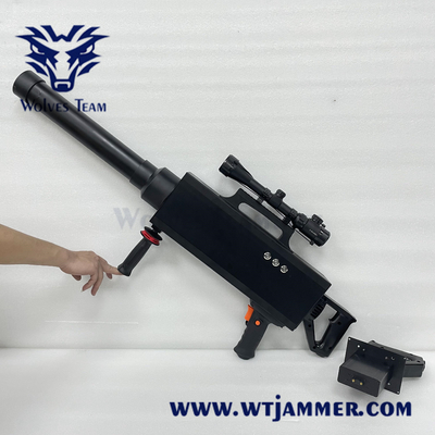 Anti UAV Drone Jammer Gun shape Gps Wifi2.4g 5.8g Signal Blocker 3000 meters range