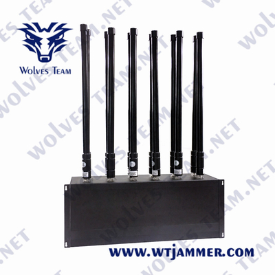 GSM PCS DCS CDMA 3G 4G 5G Cell Phone Signal Jammer High Power Built In Battery