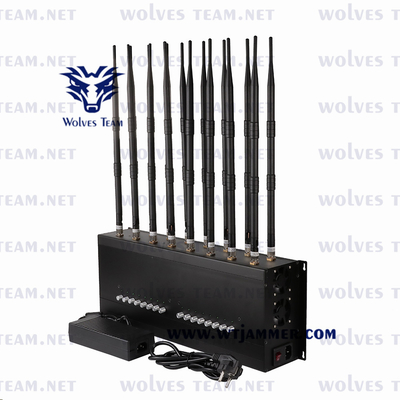 Adjustable Celluar Signal Jammer  GSM CDMA 3G 4G 5G  WIFI GPS Lojack Mobile Phone Jammer 24/7 continuously working goal