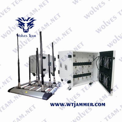 Multi - Band Vehicle Bomb Signal Jammer 20-3600MHz Jammer Machine Monitor Software Function 1000 meters