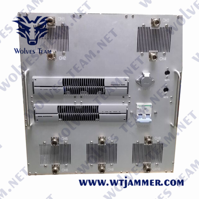 VIP Protection Spy Equipment Cellular Signal Jammer 20-1000MHz 5G WIFI5.8g IED Bomb Jammer