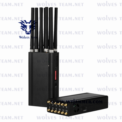 Handheld 16 bands  Mobile Phone GSM 5G Signal Jammer GPS L1/L2/L5 Lojack WiFi UHF VHF Wireless Signal Jammer