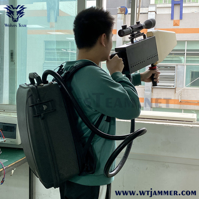 3000M Military VIP Protection Drone Signal Jammer Security Backpack GPS WIFI5.8G