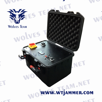 High Power Portable WIFI GPS VHF Mobile phone 5G Signal Jammer Extra Back-pack Battery