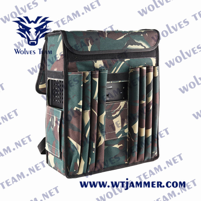 Backpack 5G Wireless Signal Jammer Anti Explosion Featuring Housing Metal Enclosure 100 meters