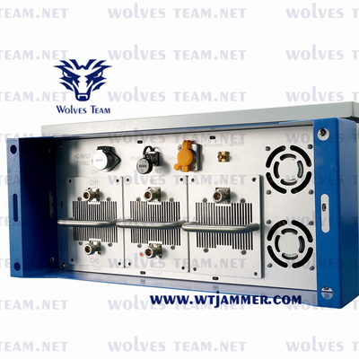 GSM CDMA PCS DCS Cell Signal Scrambler 3G 4G 5G Signal Jammer 300W Aluminum Alloy Housing