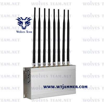 Adjustable Cell Phone Signal Blocker 24 Hours Continuous Operate Time 3G 4GLTE 4GWimax 5G Jammer