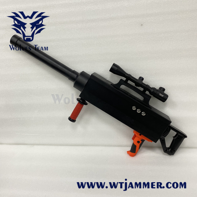 2000 Meters Anti Uav Drone Jammer WIFI2.4 / 5.8G Handheld Gun Shape