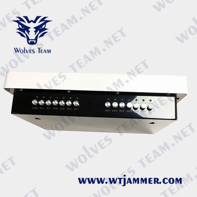 16 Bands Adjustable 5G Signal Jammer GSM CDMA 3G 4G WIFI GPS VHF UHF