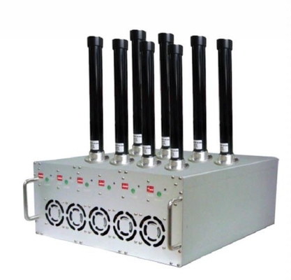 240W 8 Bands Indoor 2G 3G 4G 5G WIFI Signal Jammer Extra Lithium Polymer Battery