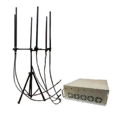 240W 8 Bands Indoor 2G 3G 4G 5G WIFI Signal Jammer Extra Lithium Polymer Battery