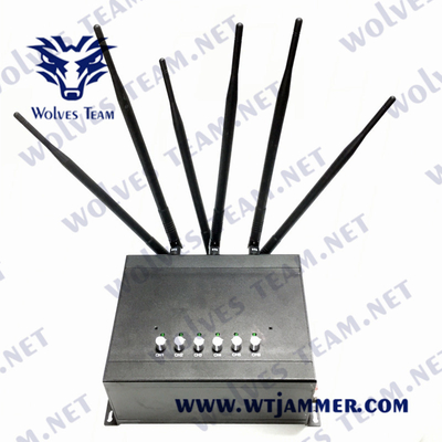 6 Bands Adjustable All Cell Phone Signal Jammer Customized GSM PCS 3G 4G