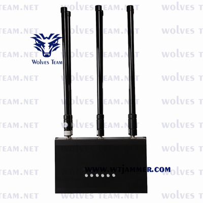 Customized GSM PCS 3G 4G All Cell Phone Signal Jammer 30W Adjustable Power