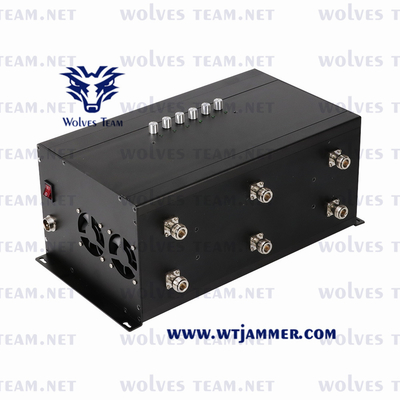Customized GSM PCS 3G 4G All Cell Phone Signal Jammer 30W Adjustable Power