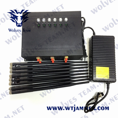 30W 50-70Mhz Low Frequency Signal Jammer Desktop CDMA GSM