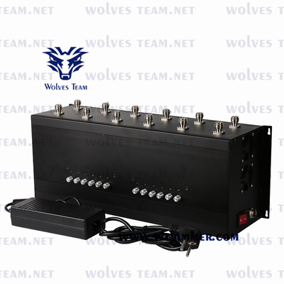 3G 4G 5G Cell Phone Jammer 800-2600MHz Metal Housing Omni Antennas Gain 7-9dBi