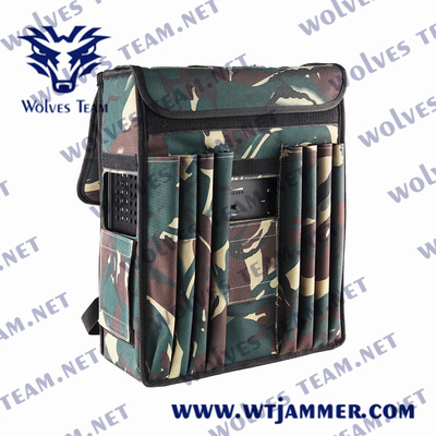Powerful Backpack Cell Phone Jammer Portable UHF VHF GSM 3G DCS 4G 5G Signal Jamming Coverage 100m