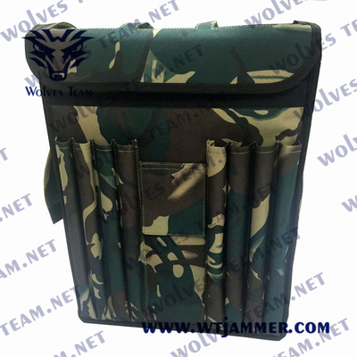 Powerful Backpack Cell Phone Jammer Portable UHF VHF GSM 3G DCS 4G 5G Signal Jamming Coverage 100m