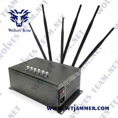 Low Frequency 30W Indoor Signal Jammer Adjustable Power Function