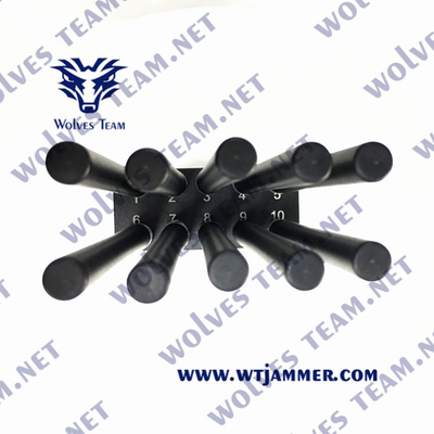 10 Bands GSM Handheld Signal Jammer Up To 20M For Cell Phone
