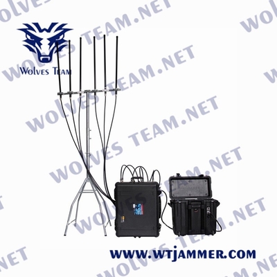 High Power UHF VHF Portable Signal Jammer WiFi GPS GSM IED Bomb