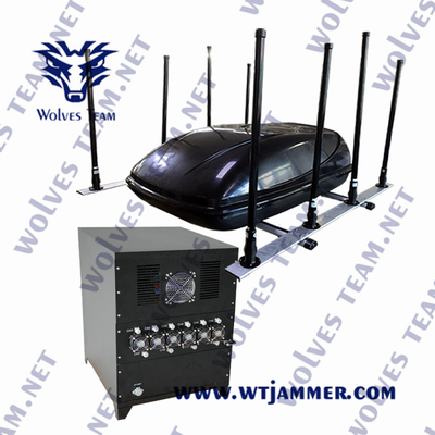 350W Vehicle Tracking Device Jammers GPS WIFI2.4G WIFI5.8G Up To 2000M
