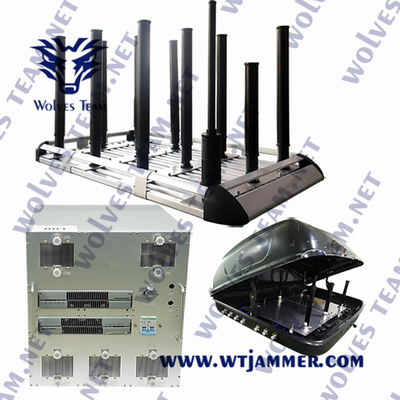 350W Vehicle Tracking Device Jammers GPS WIFI2.4G WIFI5.8G Up To 2000M