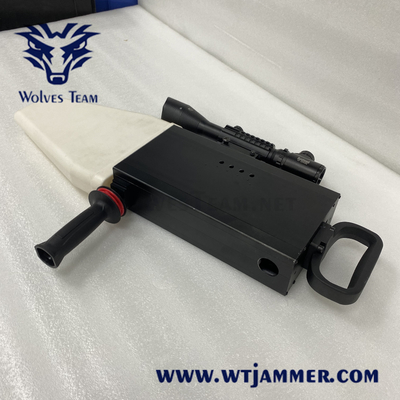 Wartproof IP65 433Mhz Anti Drone Jammers Gun Type GPS Jamming Device