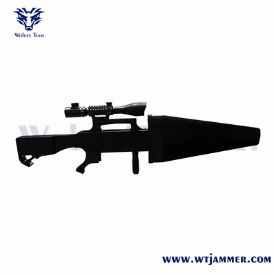 6 Bands Gun Type Anti Drone Jammers GPS WIFI2.4G WIFI5.8G Up To 2000m
