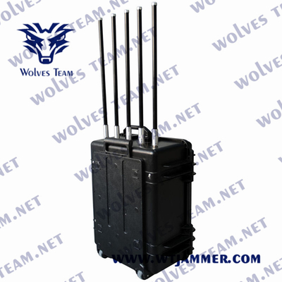 Wartproof IP65 Portable Signal Blocker OME Gun Type Drone Signal Jammer