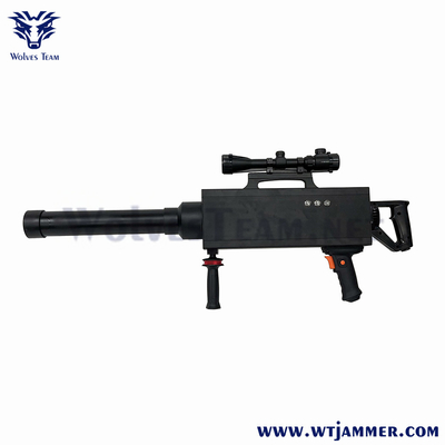 Handheld 4000m GPS Anti Jamming Security Defense Gun Type Drone Jammer