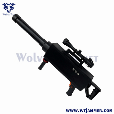 Handheld 4000m GPS Anti Jamming Security Defense Gun Type Drone Jammer