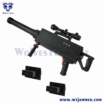 Handheld 4000m GPS Anti Jamming Security Defense Gun Type Drone Jammer