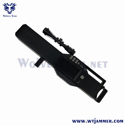 Handheld GPS WiFi Signal Anti Drone Jammers Military Security 1200m