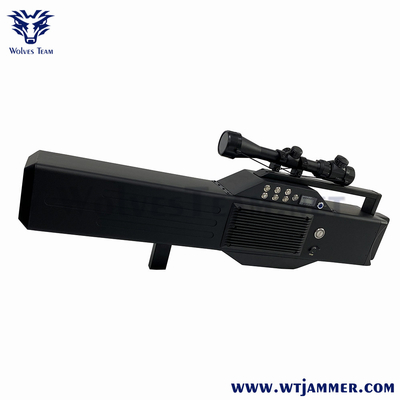 4 Bands 1200m GPS WiFi Drone Signal Jammer Handheld Military VIP Protection Security