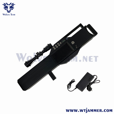 4 Bands 1200m GPS WiFi Drone Signal Jammer Handheld Military VIP Protection Security