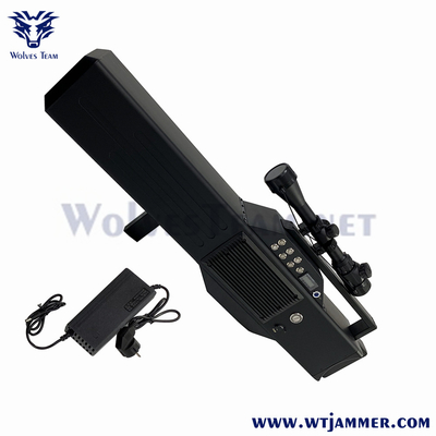 4 Bands 1200m GPS WiFi Drone Signal Jammer Handheld Military VIP Protection Security