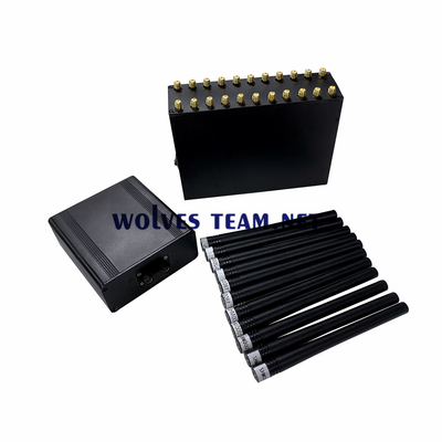 Handheld 16 Antennas Phone Signal Jammer GSM 3G 4G 5G WiFi Bluetooth VHF UHF RF Cellular