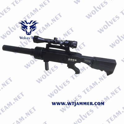 Portable Anti Drone Jammer Gun Shape WIFI2.4G/5.8G GPS UAV Signal Jammer 2500 Meters