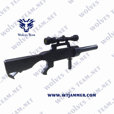 Portable Anti Drone Jammer Gun Shape WIFI2.4G/5.8G GPS UAV Signal Jammer 2500 Meters