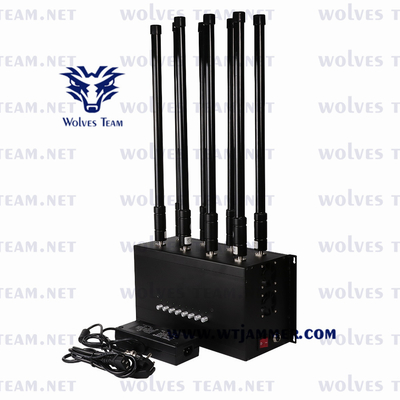 8 Bands Phone Signal Jammer 175w Wireless Rf Wifi2.4g Wifi 5.8g Cdma 3g 4g