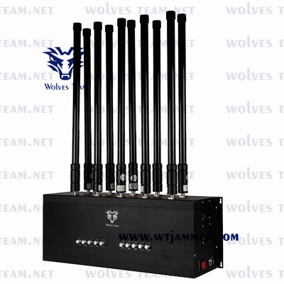 100 Meters Desktop Cell Phone Signal Jammer For Gsm Pcs Dcs Cdma 3g 4g 5g Signal