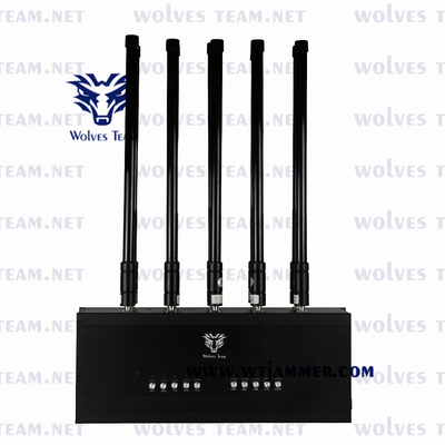 100 Meters Desktop Cell Phone Signal Jammer For Gsm Pcs Dcs Cdma 3g 4g 5g Signal