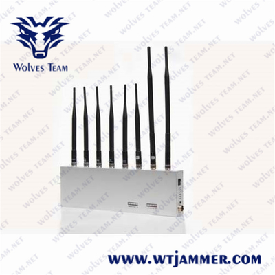 8 Antennas 8 Band All Signal Jammer Block 3g 4g Gps Wifi 2.4g Blocker