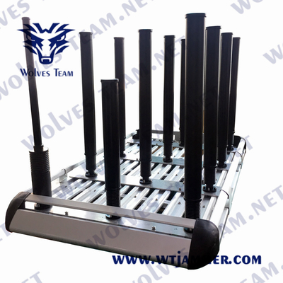 20-6000MHz Vehicle Bomb Jammer GSM 3G 4G Cell Phone Signal Jammer For VIP Leader